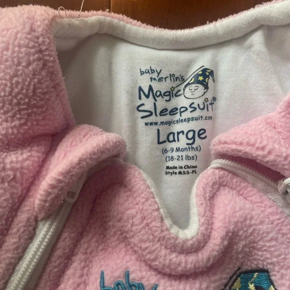 Soft Pink Kids Pajamas Sleep Sack - Picture 6 of 6